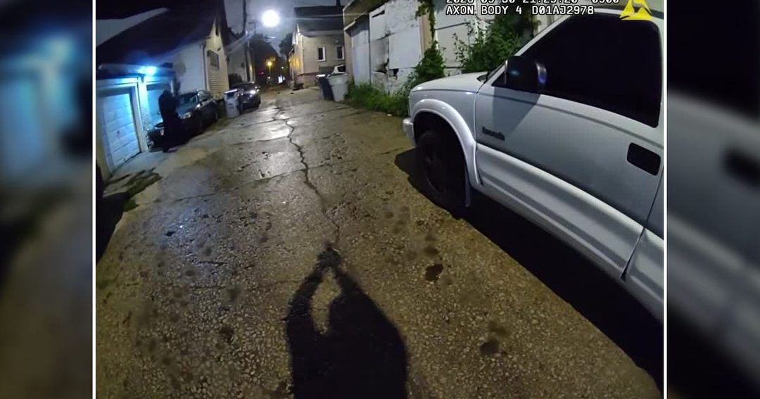 Milwaukee bodycam shows alley chase before officer shot armed teen