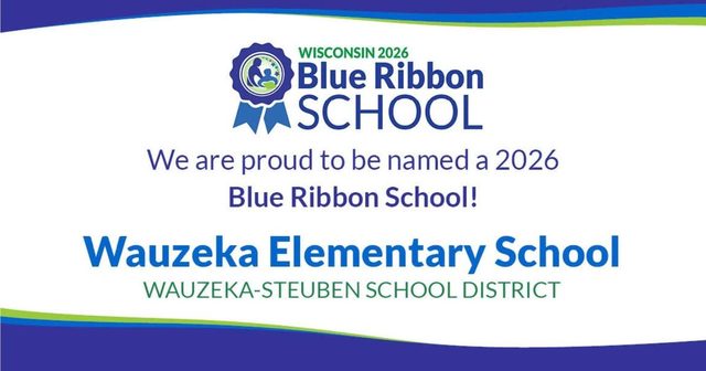 Wauzeka Elementary earns Wisconsin Blue Ribbon honors in both categories